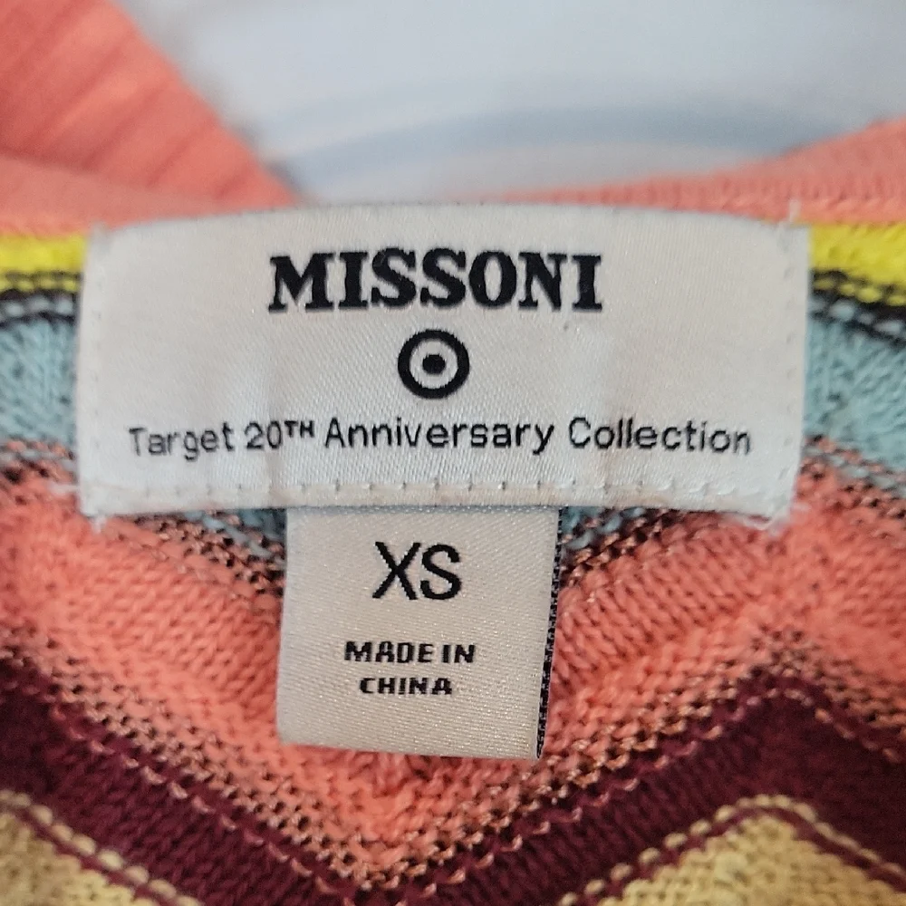 Girls Missoni Chevron hoodie sweater jacket size XS